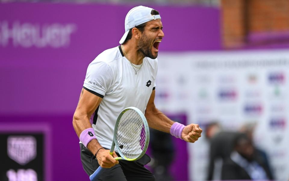 Big-hitting Matteo Berrettini triumphs at Queen's and lays down Wimbledon marker - GETTY IMAGES