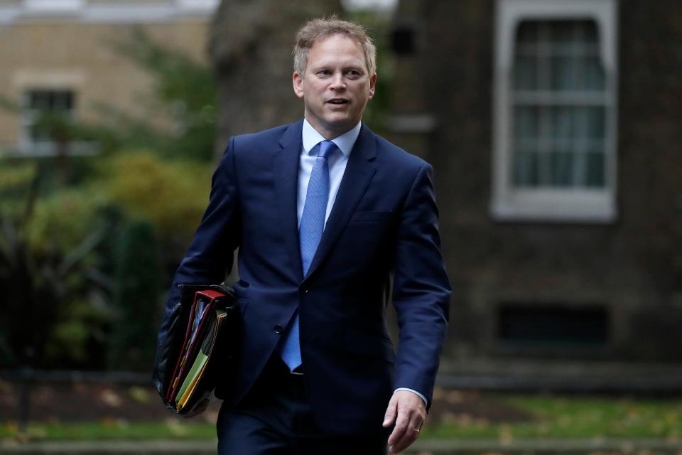 <p>Transport Secretary Grant Shapps </p>AP