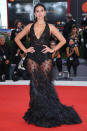 <p>Model Bruna Marquezine donned a sheer feathered dress by Alberta Ferretti for the 2017 Cannes Film Festival.<br><br>She finished the look with wet-look hair and Chopard jewels of course. <em>[Photo: Getty]</em> </p>