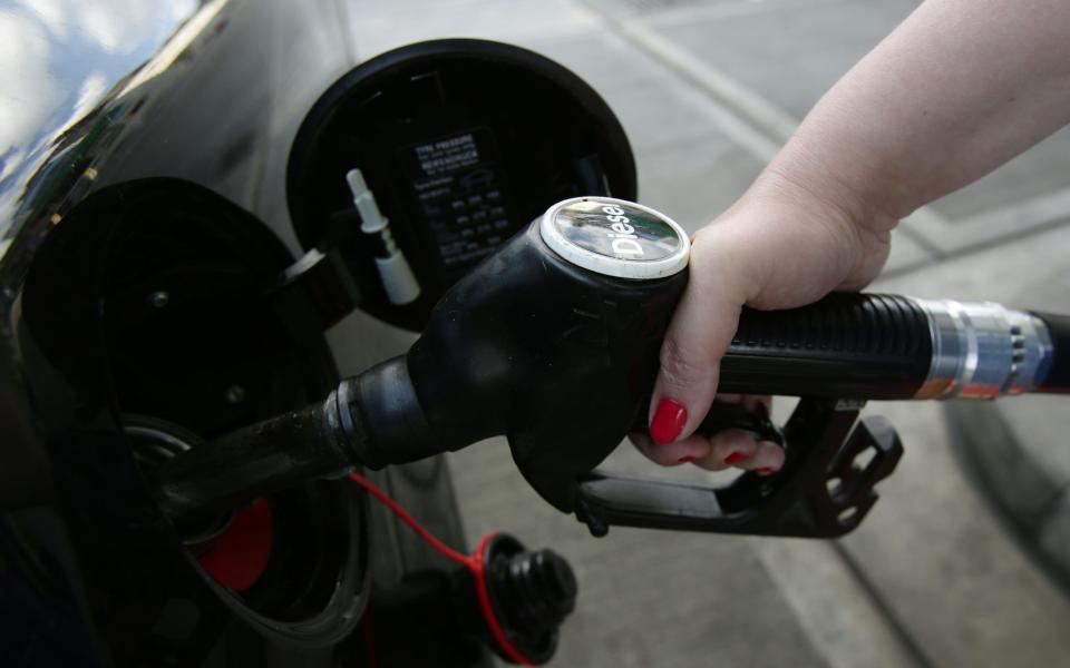 A car being filled up with a pump at a petrol station in London - Credit: Yui Mok/PA Wire