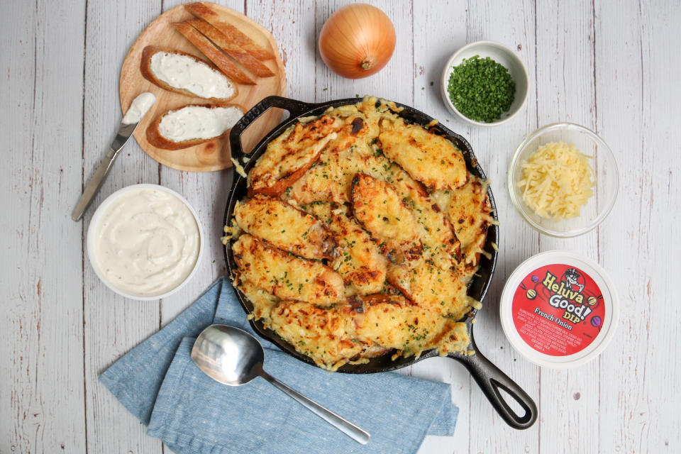 Guy Fieri's French onion chicken with Heluva Good French Onion Dip (Photo: Heluva Good)