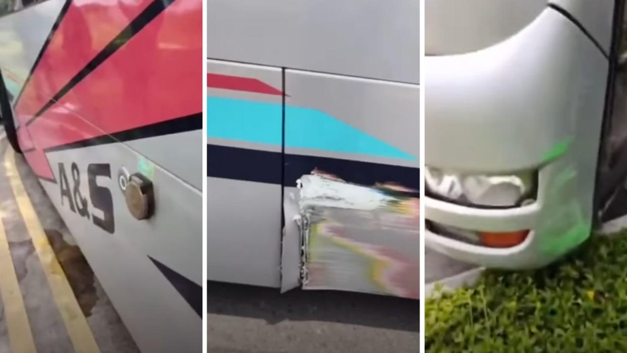 The boy had allegedly damaged the exterior of the bus and eventually abandoned it, according to some social media posts. 