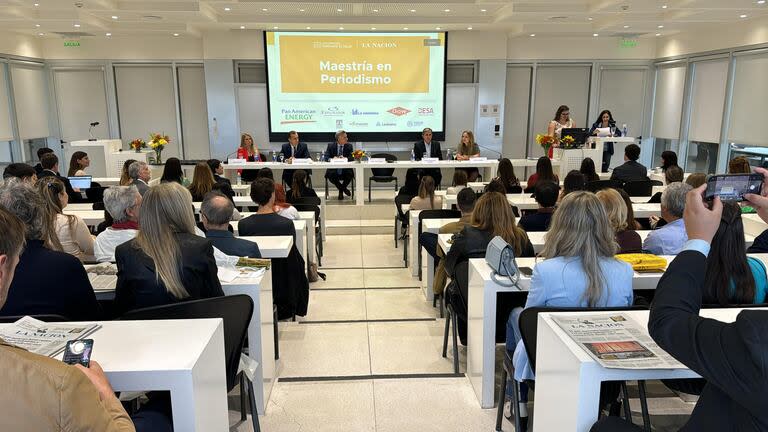 El acto de graduación se realizó en el Aula Magna de la Universidad Tocuato Di Tella