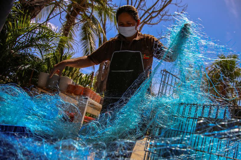 Thai environmental project is refurbishing and upcycling discarded fishing nets into COVID-19 protective gear