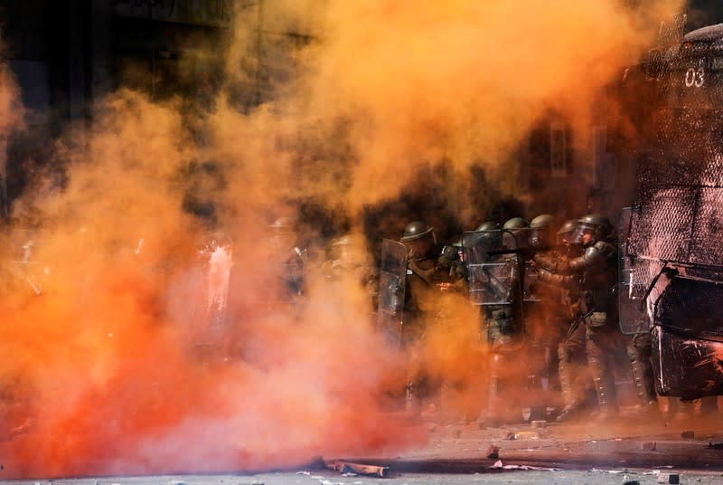 Protest against Chile's government in Concepcion