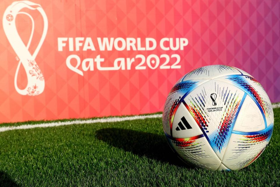 The official adidas matchball for the FIFA World Cup Qatar 2022.