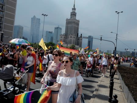 "Equality Parade" rally in support of the LGBT community in Warsaw