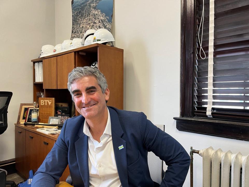 Former Burlington Mayor Miro Weinberger, as seen in his office in City Hall on March 28, 2024.