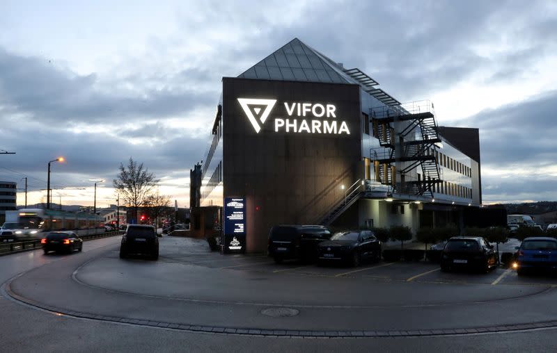 FILE PHOTO: A general view shows the headquarters of Swiss drugmaker Vifor Pharma in Glattbrugg