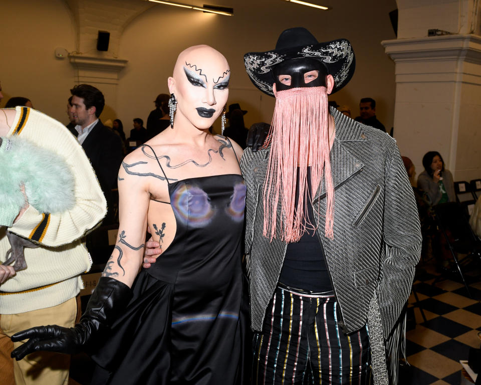 Sasha Velour and Orville Peck Puppets And Puppets Fall/Winter 2023 Runway Show