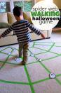 <p>Create a spiderweb out of tape on your carpet and have kids see how long they can walk on the "web" without falling off. Make it more of a challenge by adding obstacles to avoid or prizes to collect along the way. </p><p><em><a href="http://www.notimeforflashcards.com/2011/10/spider-web-gross-motor-activity.html" rel="nofollow noopener" target="_blank" data-ylk="slk:Get the tutorial at No Time For Flashcards »;elm:context_link;itc:0;sec:content-canvas" class="link ">Get the tutorial at No Time For Flashcards »</a></em> </p>