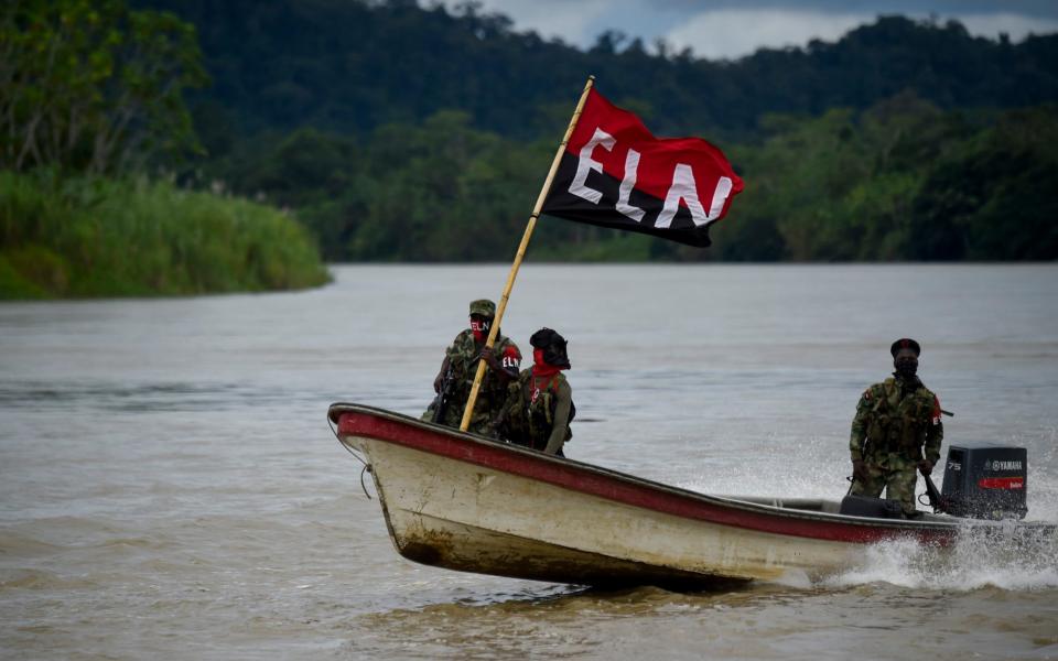 The ELN's stronghold is along the Colombian-Venezuelan border - RAUL ARBOLEDA/AFP/Getty Images