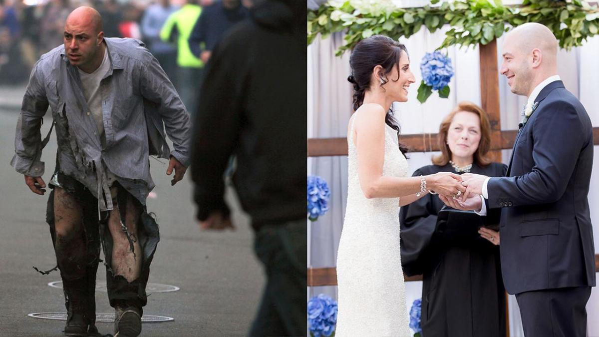 Boston Marathon survivor marries nurse who brought him back to health