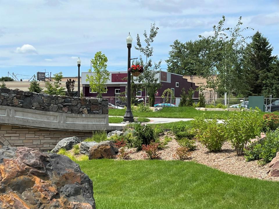 The Mead Witter Foundation turned the Nash Block into a park in downtown Wisconsin Rapids.