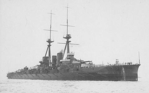  Date 23 March 1914 Source Kure Maritime Museum, (edited by Kazushige Todaka), Japanese Naval Warship Photo Album: Battleships and Battle Cruisers, p. 99.   PUBLIC DOMAIN - Credit: &nbsp;Shizuo Fukui