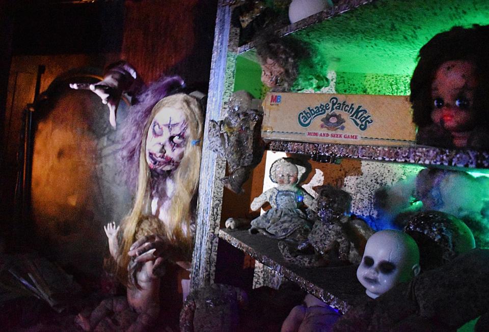 Actor Vannessa Raposa gets set for a night of frights at the Factory of Terror, 120 Pearl St., Fall River, in this Herald News 2021 file photo.