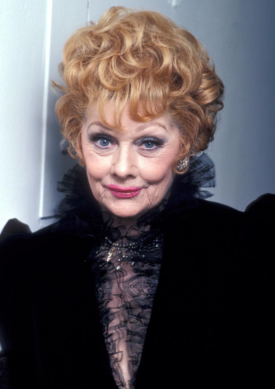 Ball seven years before her death, at the taping of a Bob Hope special in Burbank, California, in February 1982.