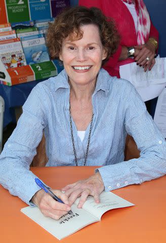 David Livingston/Getty Images Judy Blume signing books at the Los Angeles Times Festival of Books