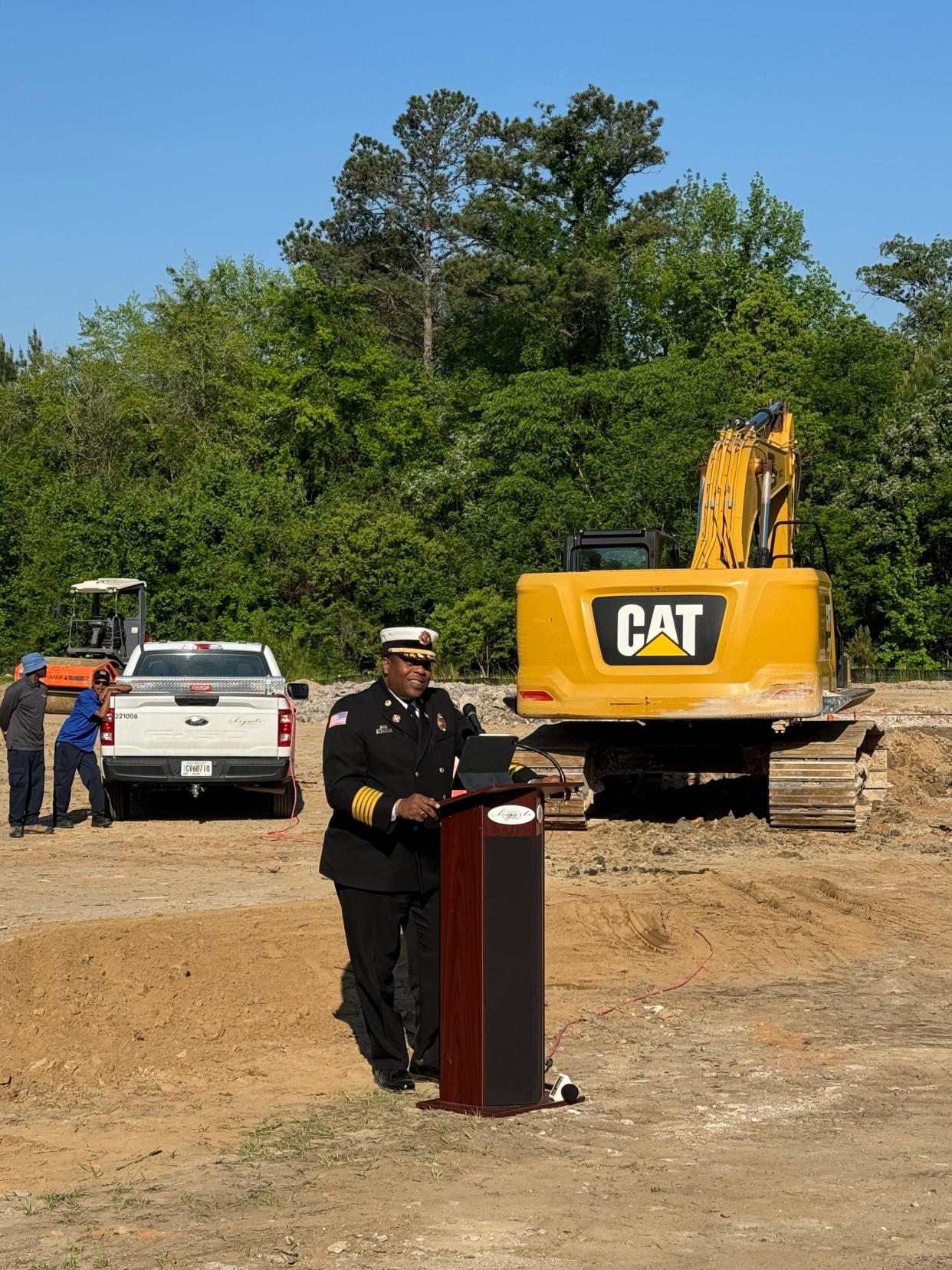 Augusta officials gathered Wednesday morning for the groundbreaking of Fire Station 3.