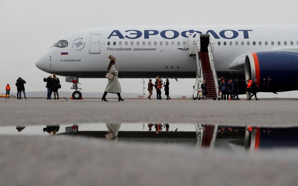 Aeroflot Russia Jetliner Sanctions Aviation Ukraine - Maxim Shemetov/Reuters