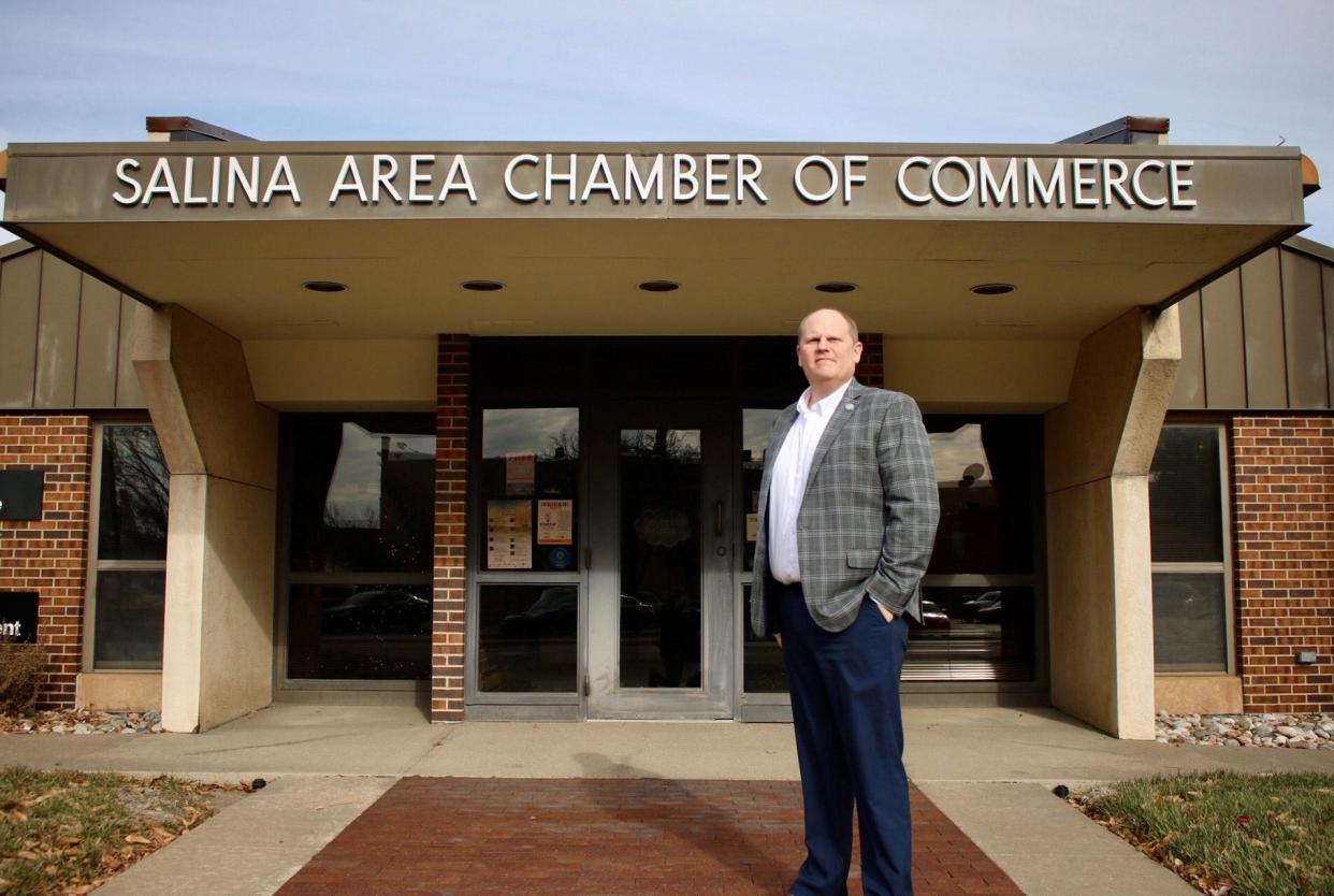 Eric Brown, president and CEO of the Salina Area Chamber of Commerce and Visit Salina announced this week he accepted a new role at Blue Cross Blue Shield of Kansas.