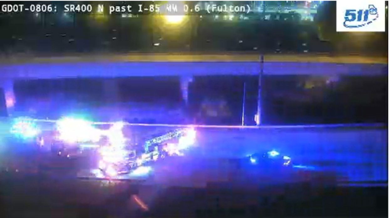 <div>One person was killed when a car overturned along GA-400 at I-85 in Atlanta on May 15, 2024.</div> <strong>(Georgia Department of Transportation)</strong>
