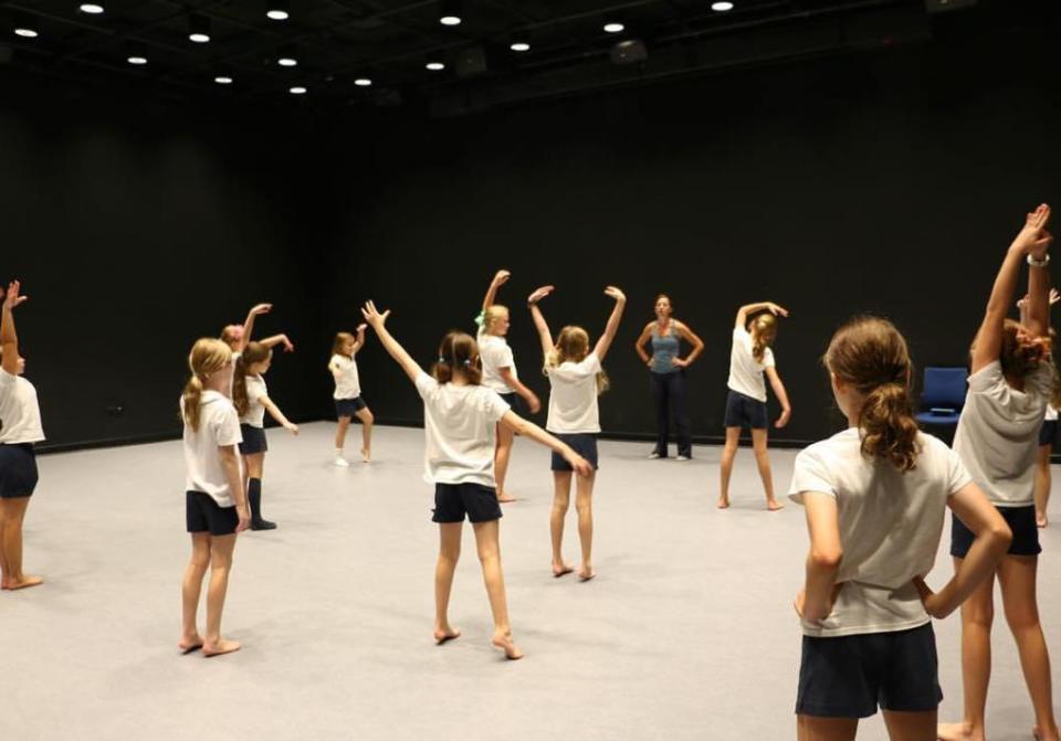 The Nightingale-Bamford School features a black box theater, courtesy of the Lauder Family. @The Nightingale-Bamford School/Facebook