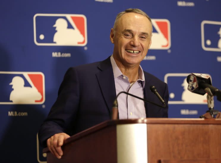 Rob Manfred thinks Las Vegas is an attractive place for a baseball team. (AP)
