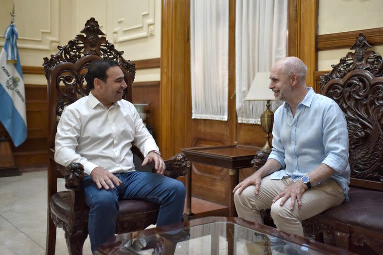 Valdés recibió a Larreta en Corrientes