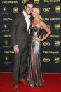 NRL glamour couple Beau and Kara Ryan at the Dally M Awards