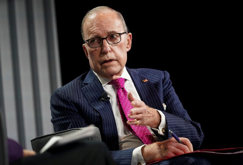 FILE PHOTO: U.S. Director of the Economic Council Larry Kudlow speaks during the Wall Street Journal CEO Council