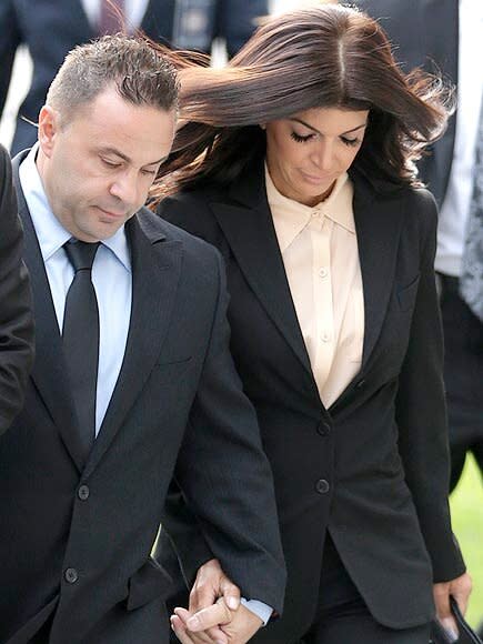 The couple's money issues reached a whole new level of trouble when they were both indicted on federal fraud charges on July 29, 2013. They were accused of exaggerating their income while applying for loans before the <em>Real Housewives</em> debuted, then hiding their improved fortunes in their bankruptcy filing. They learned their fate on Oct. 2, 2014: In addition to probation and fines, Teresa was sentenced to 15 months in prison for fraud, while Joe (who was told he was also facing "imminent deportation" back to Italy) was sentenced to 41 months. Her term began first, on Jan. 5, 2015. "My daughters are my life. I'm more sorry than anyone will ever know. I will make this right no matter what," she said in a tearful statement read in court. "I'm really scared … It's time for me to wake up."