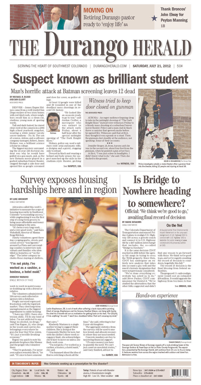 The Durango Herald, Durango, Colo., July 21, 2012
