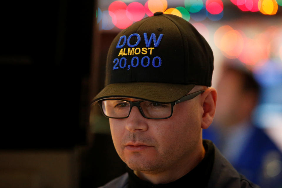 It is inevitable that the Dow will reach 20,000 at some point. REUTERS/Brendan McDermid