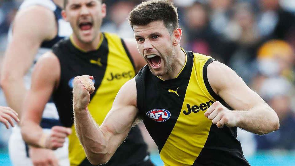 Cotchin will be this happy after hearing the MRP decision. Pic: Getty
