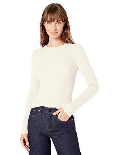 13) Slim Fit Ribbed Puff Sleeve Sweater