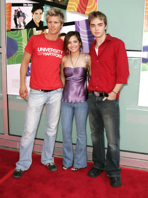 Thad Luckinbill , Eileen April Boylan and Drew Tyler Bell at the Hollywood premiere of MGM's Sleepover