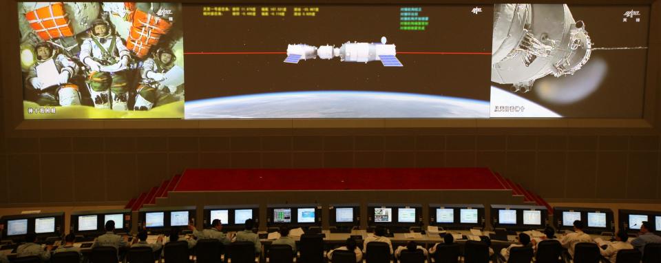 The Tiangong-1 re-entered Earth's atmosphere on Sunday evening. The Chinese said they lost contact with the space station in 2016. (Photo: VCG via Getty Images)