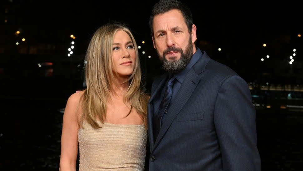 Jennifer Aniston and Adam Sandler