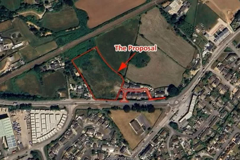 Where the houses in Treleigh, Redruth, will be built