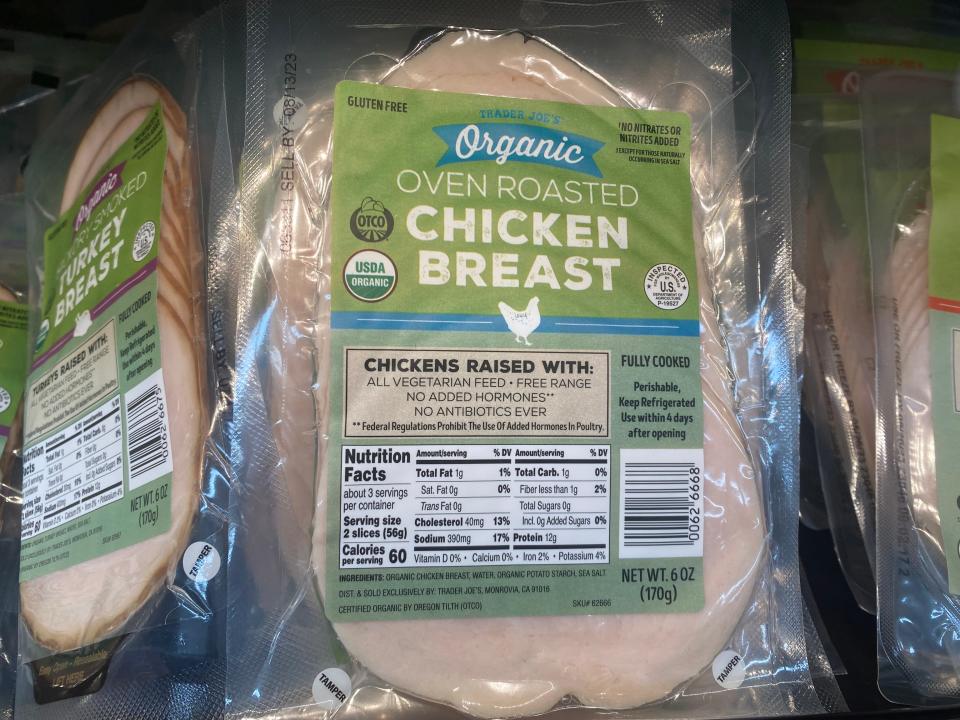 Trader Joe's organic oven-roasted chicken breast
