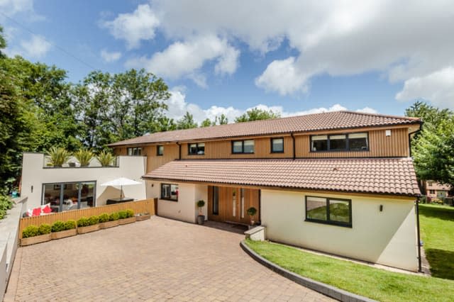 The modern house in Penarth