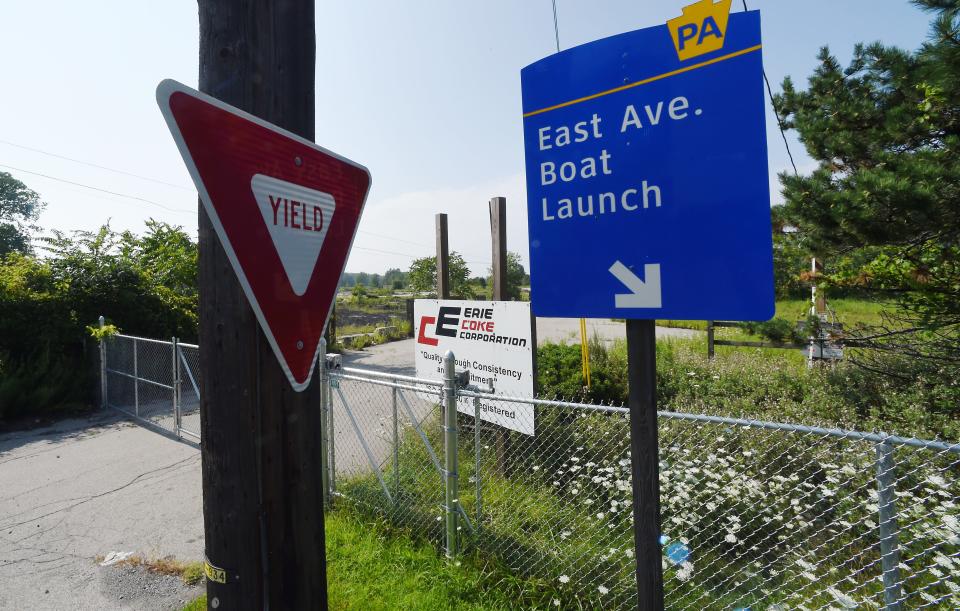 Erie Coke Corp., shown at the foot of East Avenue in Erie on Aug. 10, 2023, shut down in December 2019 after a long legal battle with environmental regulators.