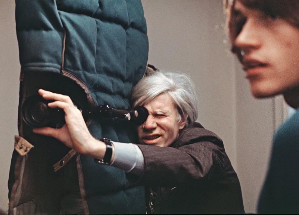 andy warhol filming an early scene of director paul morrisey’s women in revolt, 1970 photo by jack mitchellgetty images