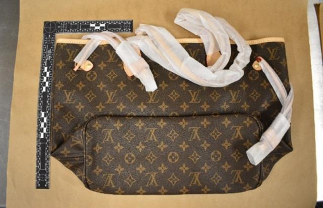 LOUIS VUITTON 'MARJORIE' GREEN MONOGRAM CANVAS BAG in United States