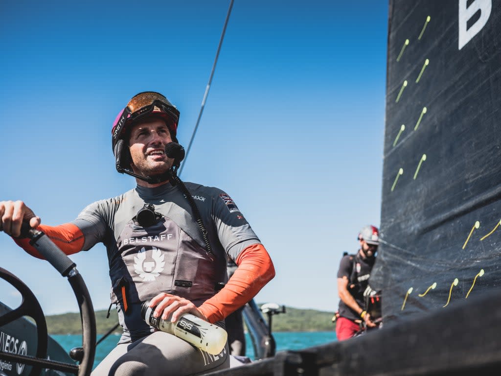 Ben Ainslie on board Ineos Britannia (Harry KH/Ineos Britannia)