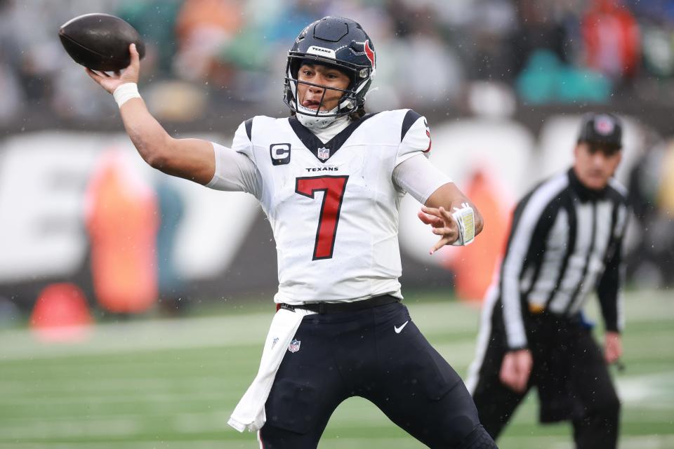 Texans quarterback C.J. Stroud last played against the New York Jets in Week 14, when he suffered a concussion that's kept him sidelined for the past two weeks.