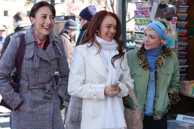 <p>Barry Wetcher/20th Century Fox/Kobal/Shutterstock</p> From left: Bree Turner, Lindsay Lohan and Samaire Armstrong in <em>Just My Luck</em>