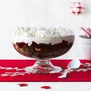 <p>Not a fan of classic fruit cake? Use Jamaican ginger or chocolate cake instead to jazz up this Christmas-worthy trifle. </p><p><strong>Recipe: <a href="https://www.goodhousekeeping.com/uk/food/recipes/christmas-cake-trifle" rel="nofollow noopener" target="_blank" data-ylk="slk:Christmas cake trifle;elm:context_link;itc:0;sec:content-canvas" class="link ">Christmas cake trifle</a> </strong><br><br></p>