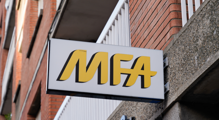 MFA financial logo in France. MFA stock.